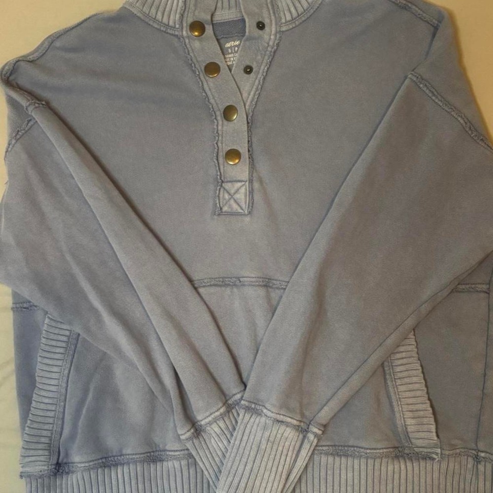 Aerie quarter snap,oh snap sweatshirt